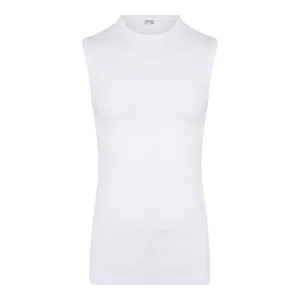 11-698 Beeren Heren mouwloos shirt extra lang ronde hals