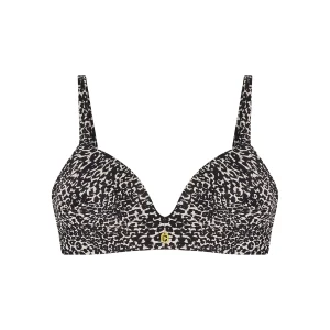 Ten Cate Bikini top plunge padded little leopard
